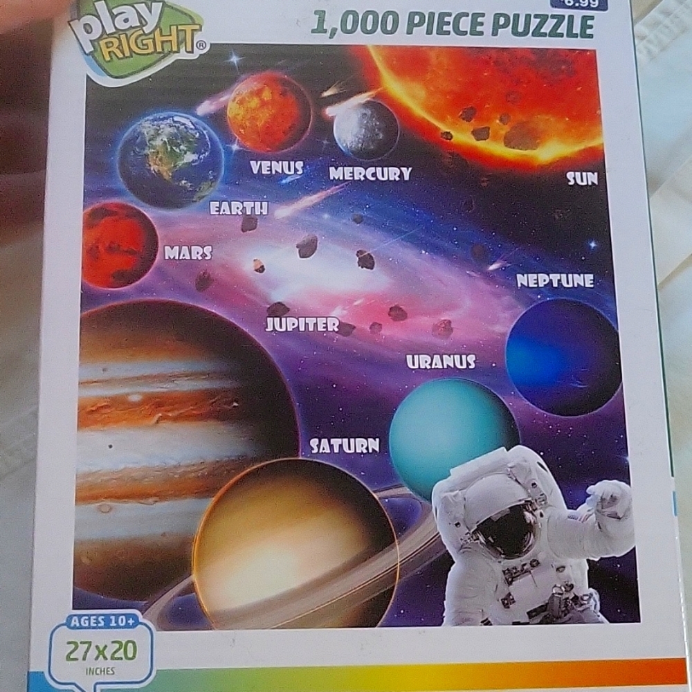 1,000 piece solar planetary puzzle new inbox